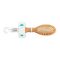 Mira Hair Brush, Small, Oval Shape, Wooden Style, No. 322