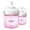 Avent Natural Feeding Bottle, 2-Pack, 0m+, 125ml/4oz, SCF691/23
