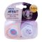 Avent Fashion Soothers, 2-Pack, 0-6m, Pink/Blue, Owl/Stars, SCF196/18