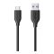 Anker PowerLine USB-C To USB 3.0 Cable 3ft Black - A8163H11