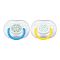 Avent Fashion Orthodontic Soothers, 2-Pack, 6-18m, Blue/Yellow, SCF180/24