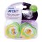 Avent Free Flow Soothers, 2-Pack, 18m+, Green, Lion/Giraffe, SCF186/23