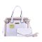Burberry Style Women Handbag White - 8829
