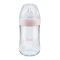 Nuk Nature Sense Glass Feeding Bottle, M, 0-6m, 240ml, 10745093