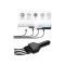 Aukey 4-Port Car USB Charger, Black, CC-T9