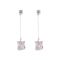 LV Style Girls Earrings, Silver, NS-049