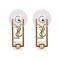 YSL Style Girls Earrings, Golden, NS-058