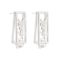 YSL Style Girls Earrings, Silver, NS-058