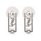 YSL Style Girls Earrings, Silver, NS-058