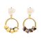 Girls Earrings, Black, NS-065