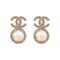Channel Style Girls Earrings, Golden, NS-071