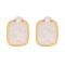 Girls Earrings, White, NS-076