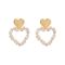 Girls Earrings, Heart, NS-078