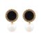 Girls Earrings, Black, NS-094