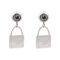 MK Style Girls Earrings, Silver, NS-096