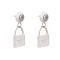 MK Style Girls Earrings, Silver, NS-096