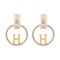 Hermes, Girls Earrings, Golden, NS-100