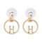 Hermes, Girls Earrings, Golden, NS-100