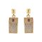 Channel Style Girls Earrings, NS-0114