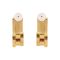 Rolex Style Girls Earrings, Golden, NS-0116