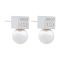 Gucci Style Girls Earrings, Silver, NS-0117