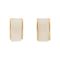 Girls Earrings, White/Golden, NS-0122