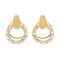 Girls Earrings, Golden, NS-0125