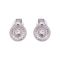 Girls Earrings, Silver, NS-0143