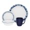 Corelle Livingware Breakfast Set, True Blue, 16 Pieces