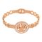 Rolex Style Girls Bracelet, Rose Gold, NS-0163