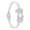 Channel Style Girls Bracelet, Silver, NS-0173