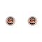 Gucci Style Girls Locket & Earrings Set, Rose Gold, NS-0190