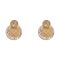 Gucci Style Girls Locket & Earrings Set, Golden, NS-0198