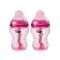 Tommee Tippee Advanced Anti-Colic PP Baby Feeding Bottle, Red/Elephant, 2-Pack, 0m+, 260ml/9oz, 422658/38