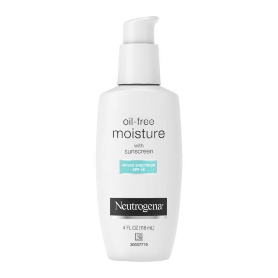 Neutrogena Oil-Free Moisture Facial Moisturizer, Broad Spectrum SPF 15, 118ml
