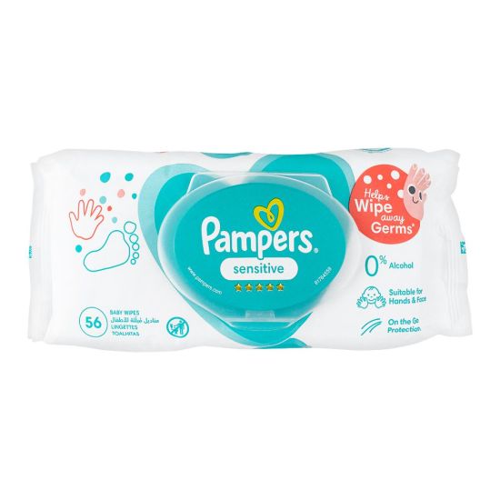 Pampers Sensitive Wipes 56-Pack Refill