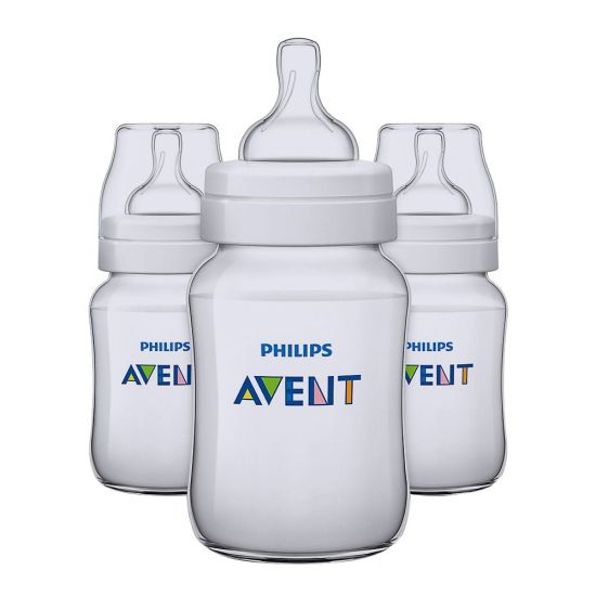 Avent Classic+ Feeding Bottle 0m+ 3-Pack 125ml - SCF560/37
