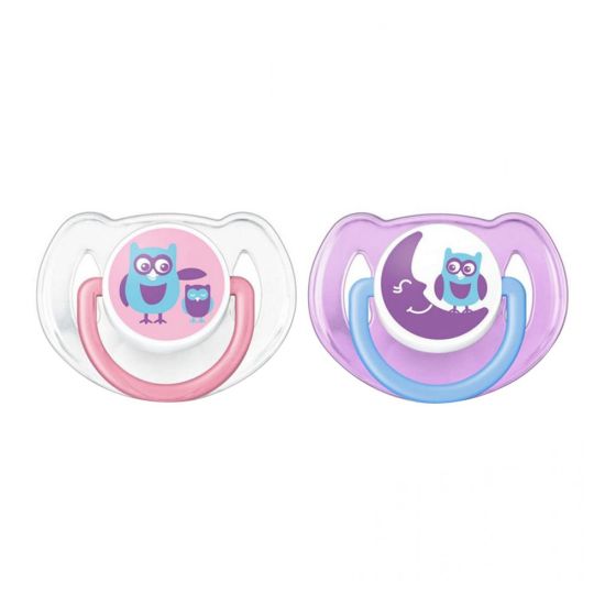 Avent Fashion Soothers, 2-Pack, 6-18m, Blue/Pink, SC197/22