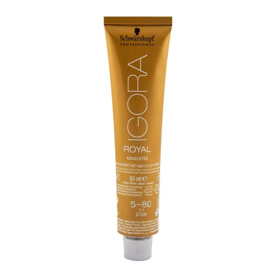 Schwarzkopf Igora Royal Absolutes Hair Color 5-80 Light Brown Red Natural