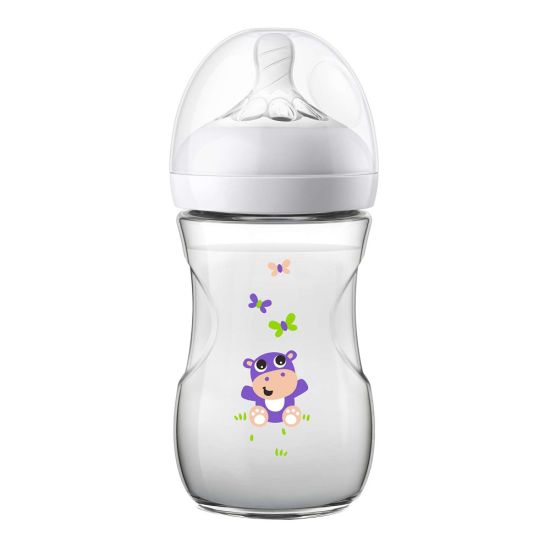 Avent Natural Feeding Bottle, 1m+, 260ml/9oz, Butterfly, SCF627/42