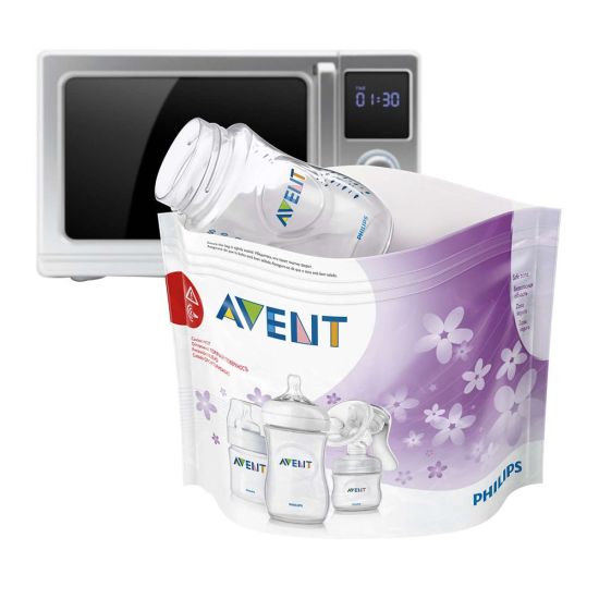 Avent Microwave Steam Steriliser Bags, 5 Bags, SCF297/05