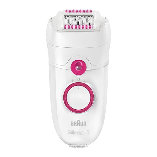 Braun Silk Epil 5 Legs Epilator + Facial Cleansing Brush 5329 White/Red