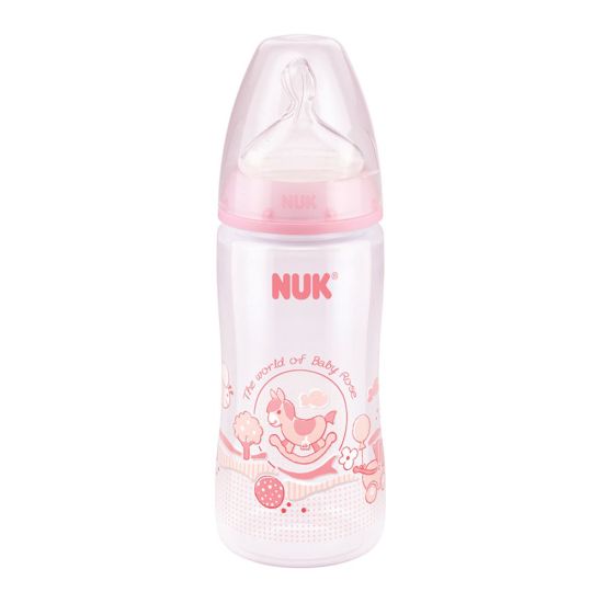 Nuk First Choice+ No. 1 M, Anti-Colic Feeding Bottle, 0-6m 300ml, 10741536