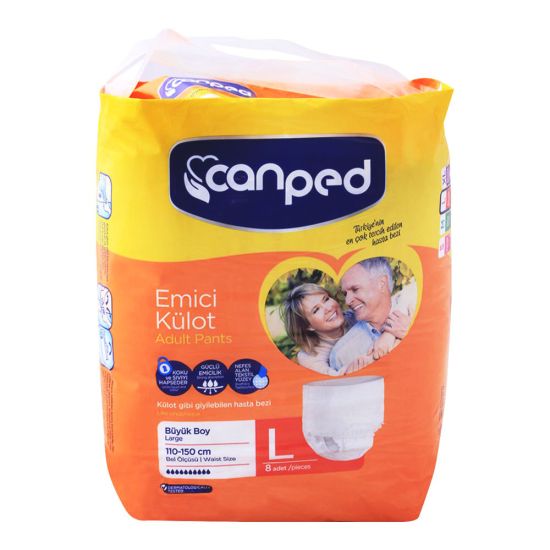Canped Adult Pants, Large, 110-150cm, 8-Pack