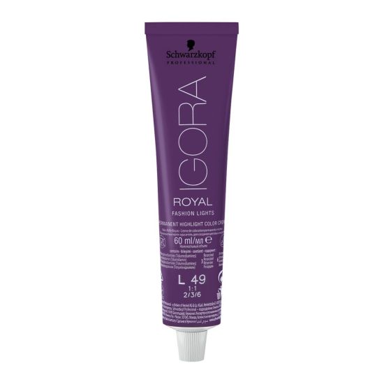 Schwarzkopf Igora Royal Fashion Lights Hair Colour, L-49 Beige Violet