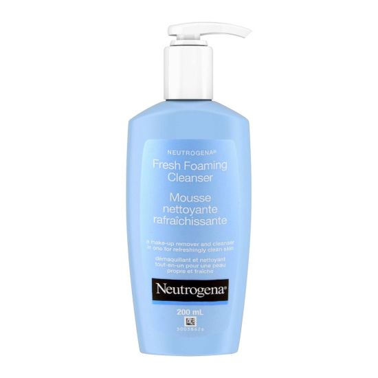 Neutrogena Fresh Foaming Mousse Cleanser, Makeup Remover + Cleanser, 200ml
