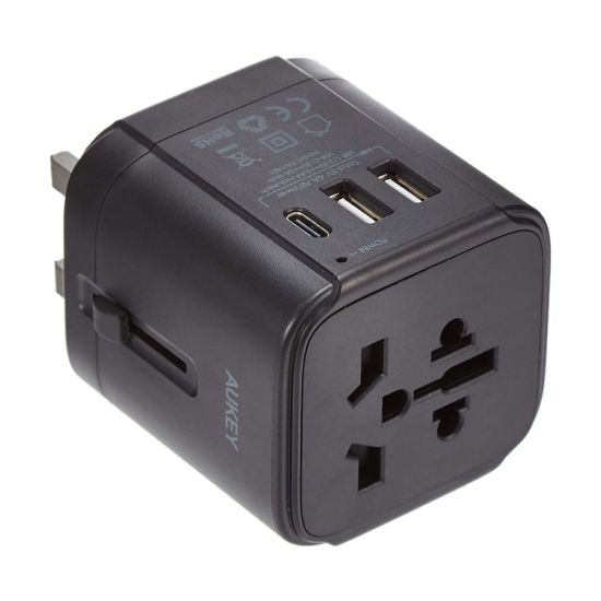 Aukey Universal Travel Adapter, Black, PA-TA01