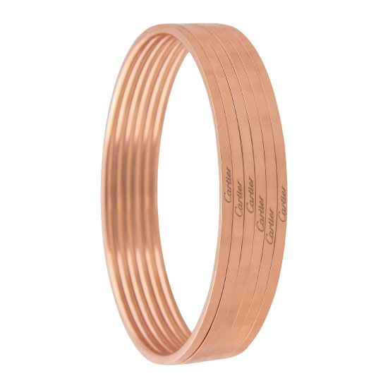 Cartier Girls Bangle, 6 Pieces, Rose Gold, NS-022