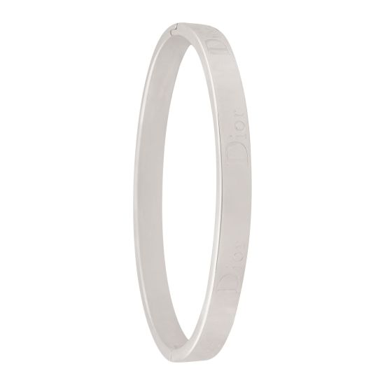 Dior Style Girls Bangle, Silver, NS-026