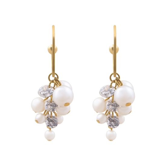 Pearl Girls Earrings, NS-042